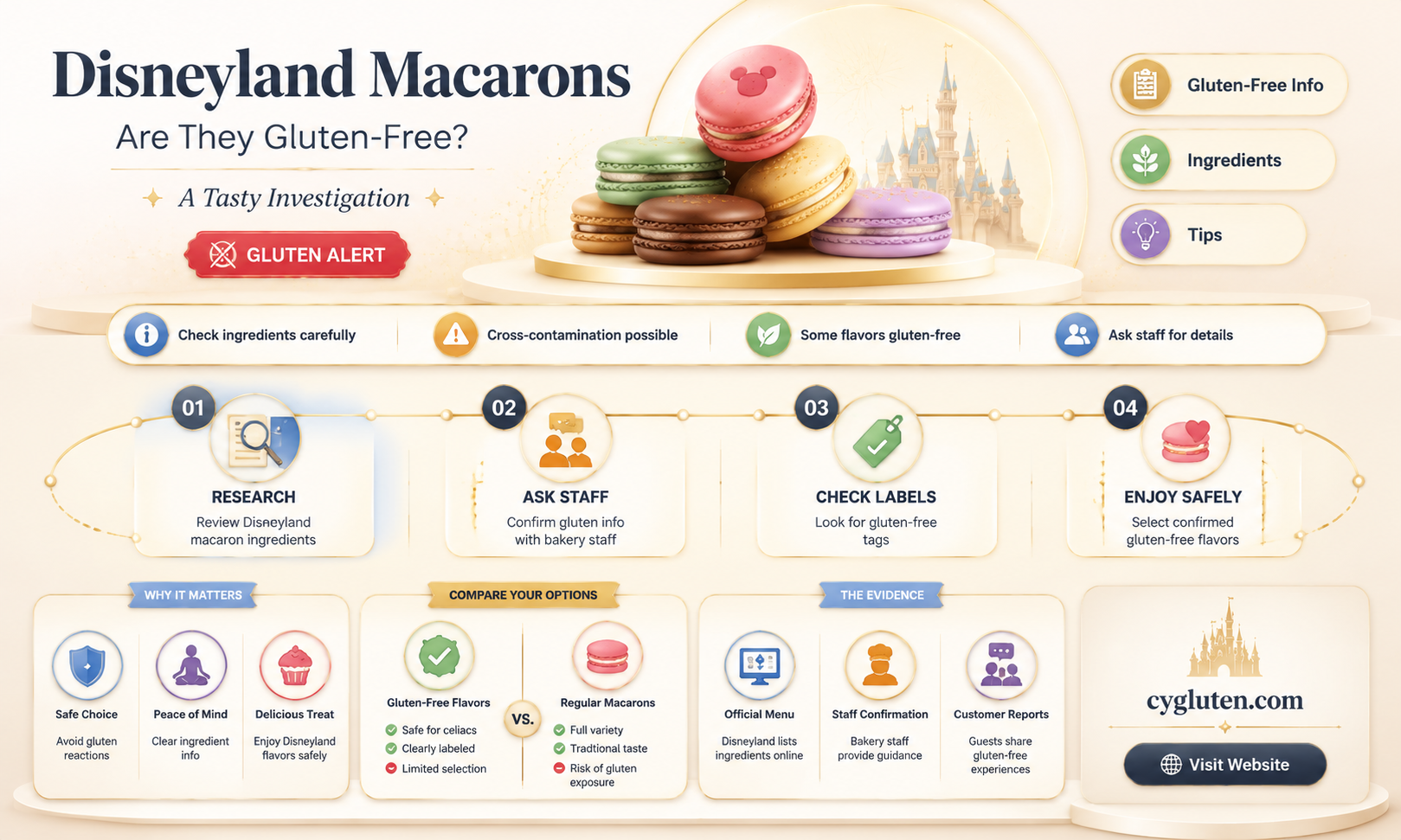are disneyland macarons gluten free