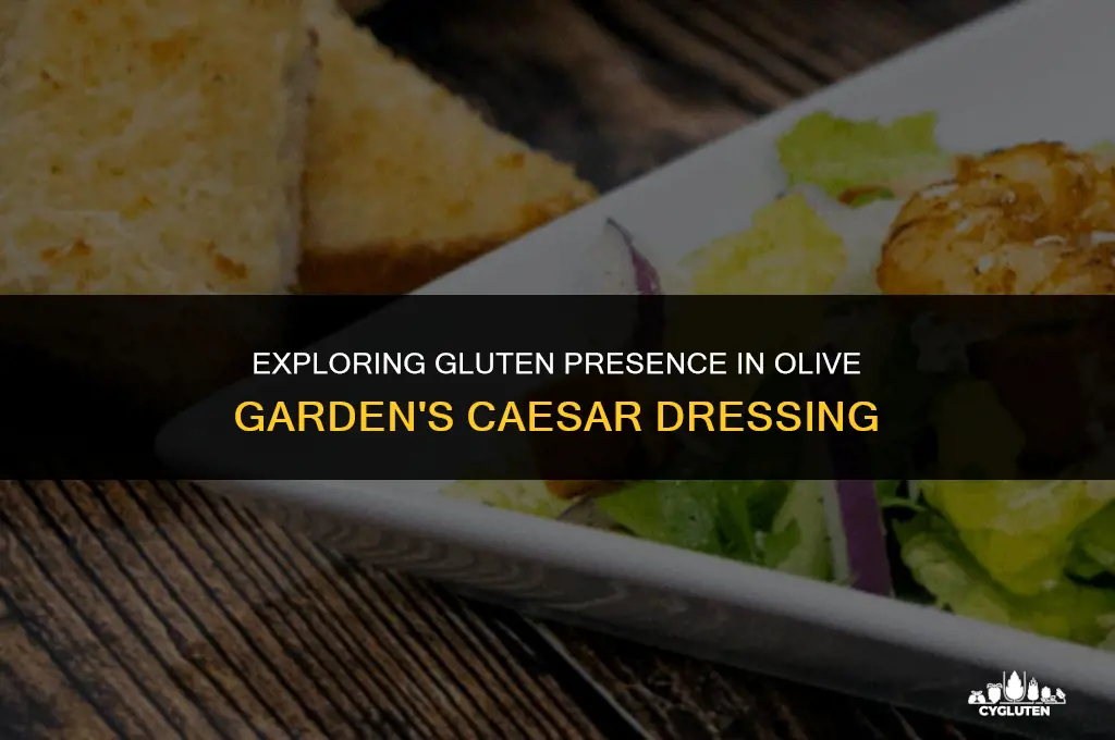 does caesar dressing olive garden have gluten