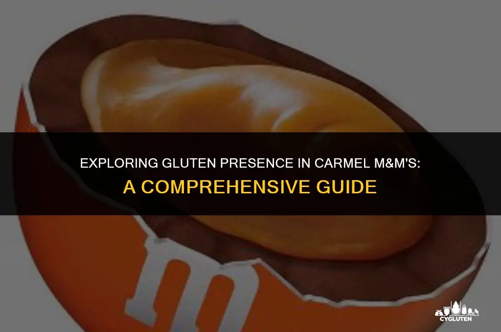 does carmel m and ms gave gluten