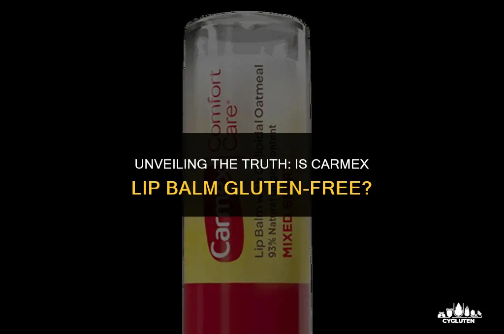 does carmex lip balm have gluten in it