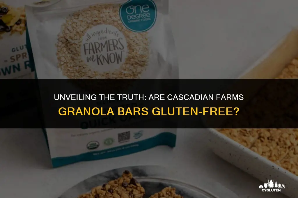 does cascadian farms granola bars have gluten