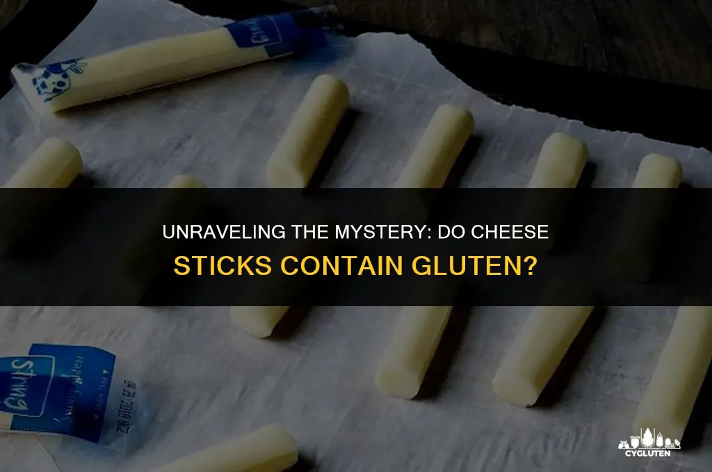 does chees sticks have gluten in them