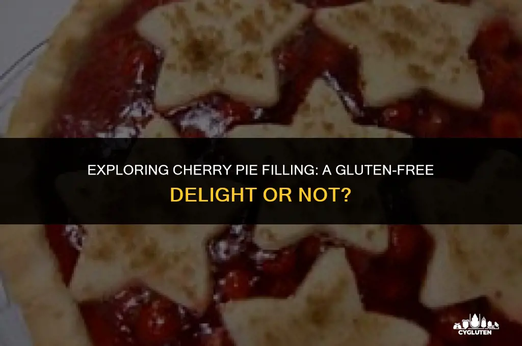 does cherry pie filling have gluten in it