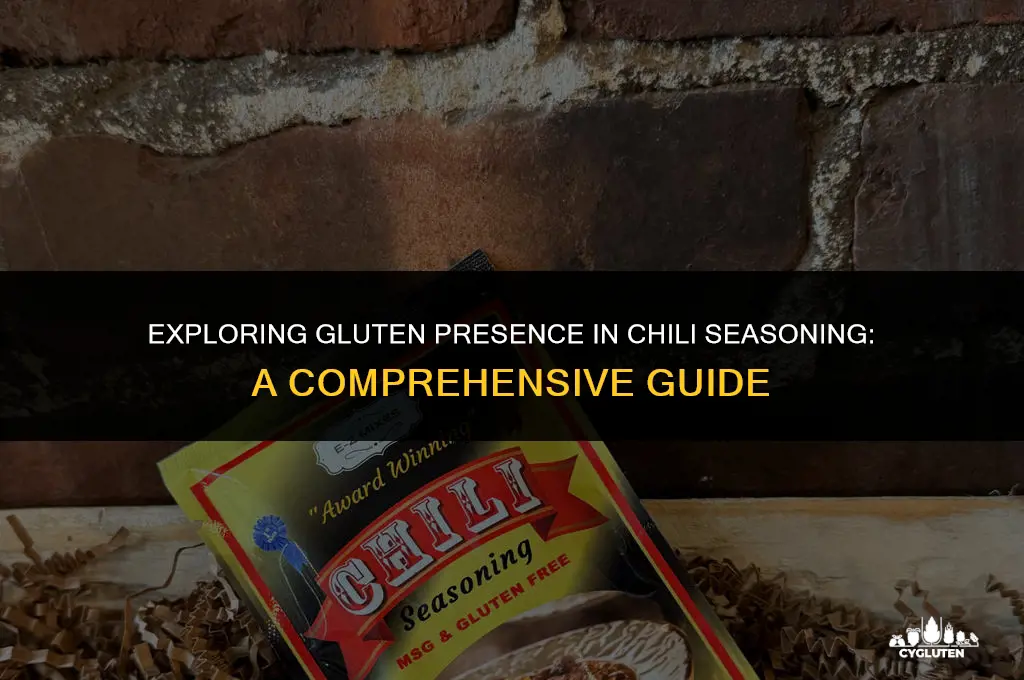 does chili seasoning have gluten in it