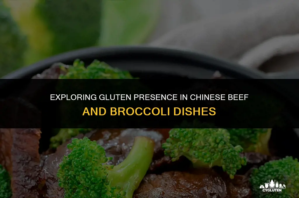 does chinese beef and broccoli have gluten