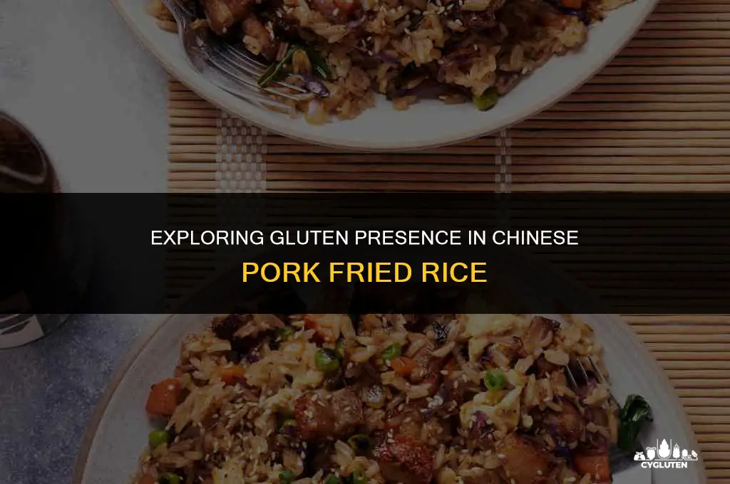 does chinese pork fried rice have gluten