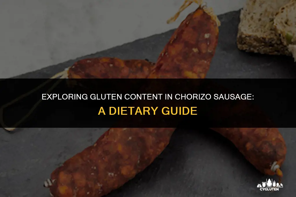 does chorizo sausage have gluten in it