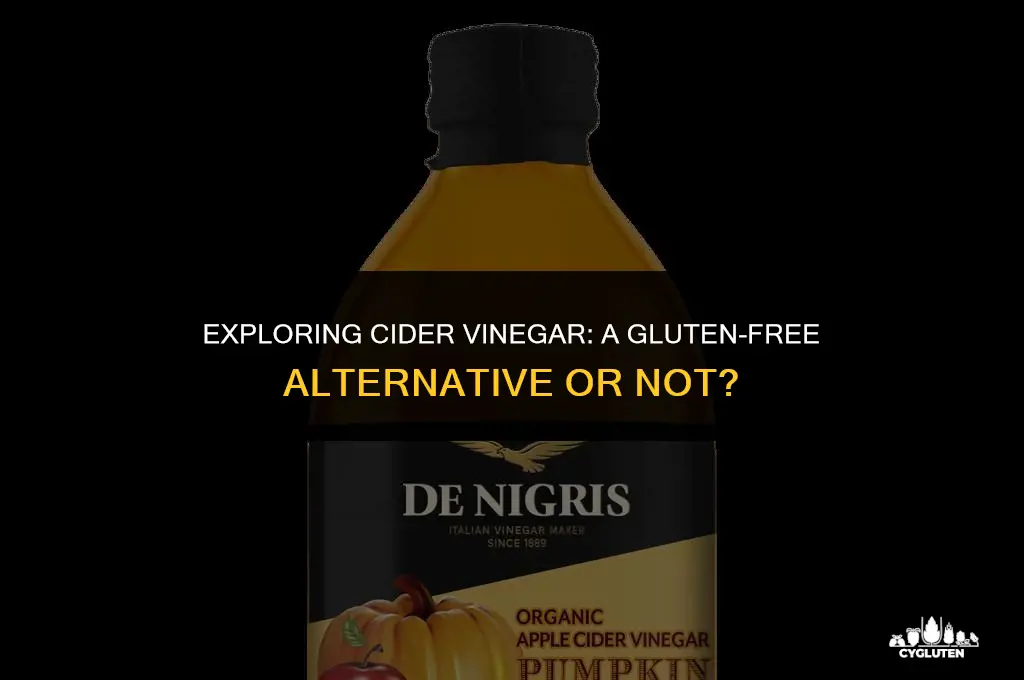 does cider vinegar have gluten in it