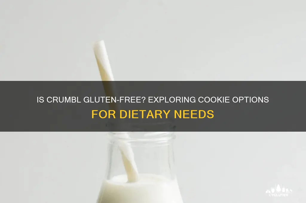 does crumbl gluten free