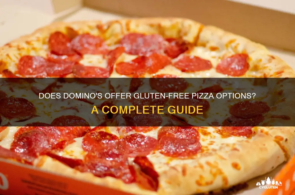 does dominos have gluten free