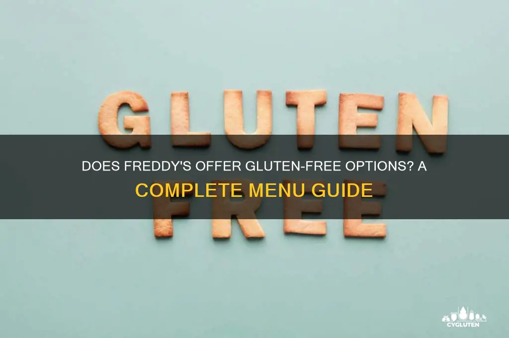 does freddys have gluten free