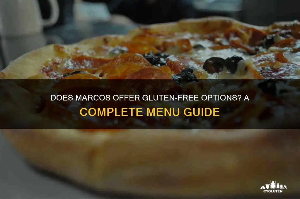 does marcos have gluten free