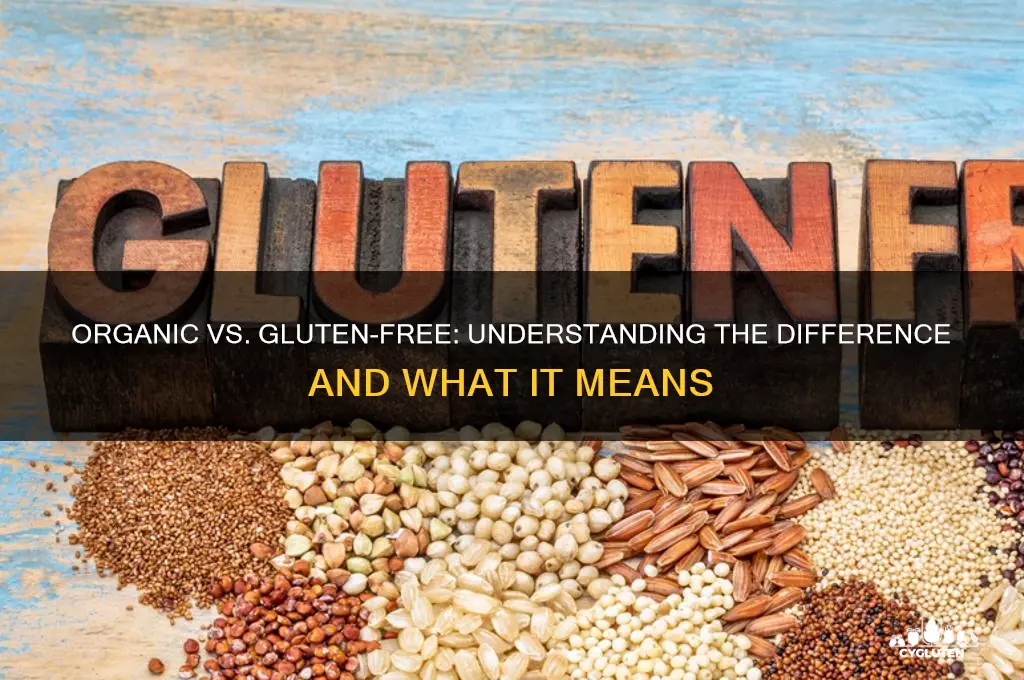 does organic mean gluten free