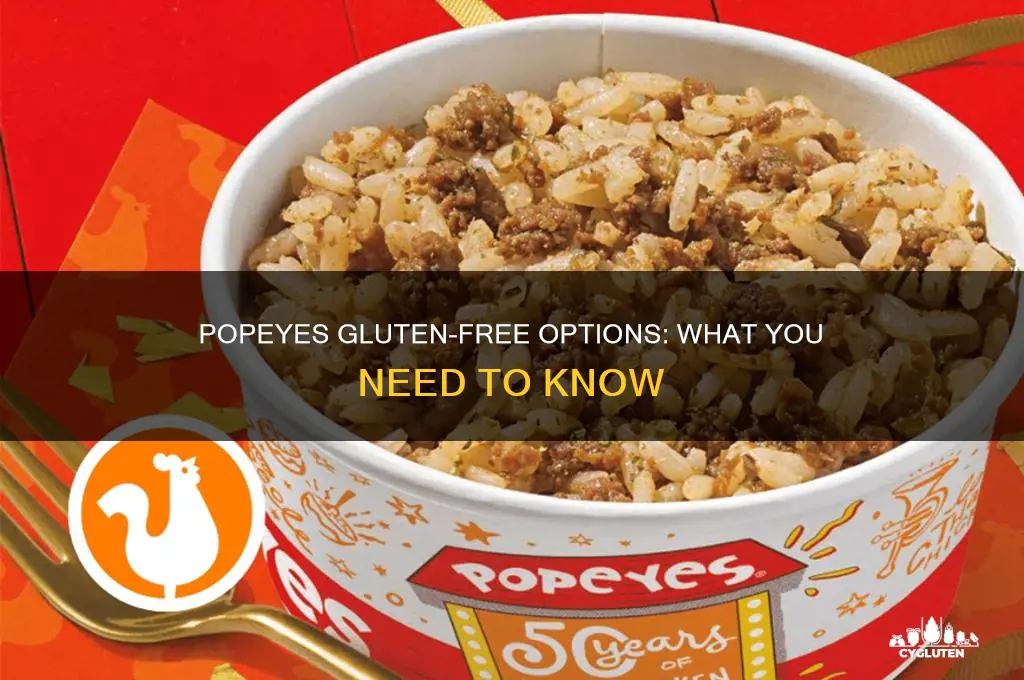 does popeyes have gluten free