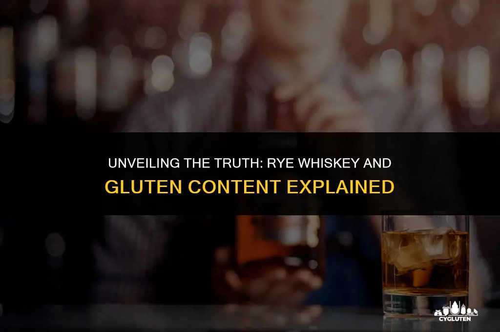 does rye whiskey have gluten in it