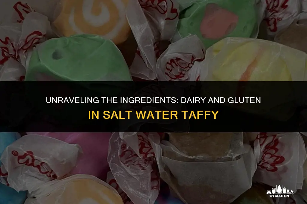 does salt water taffy have dairy or gluten