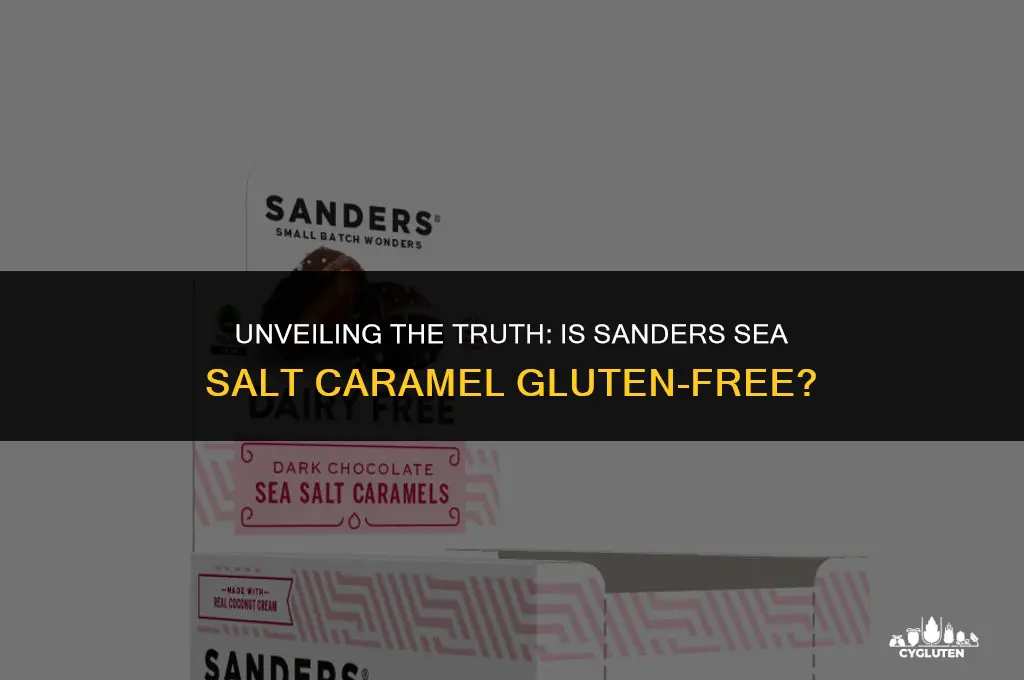 does sanders sea salt caramel have gluten