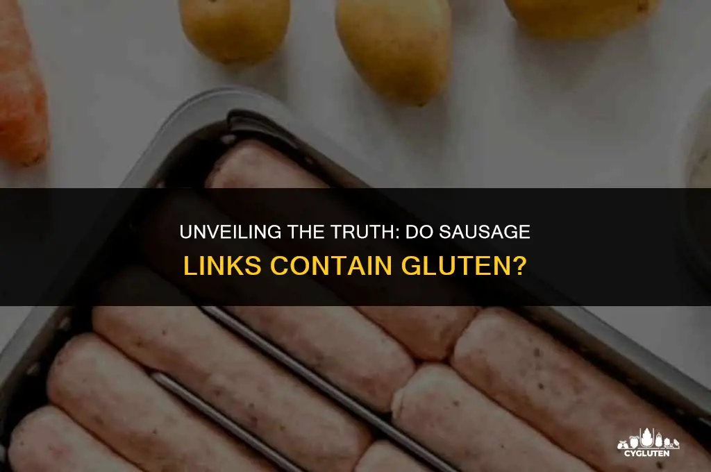does sausage links have gluten in it