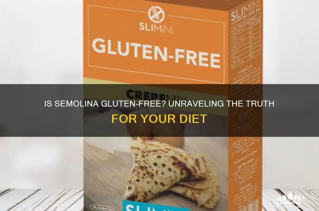 does semolina gluten free