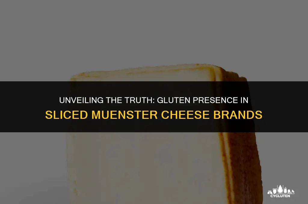 does sliced muenster cheese brands have gluten