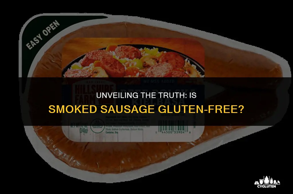 does smoked sausage have gluten in it