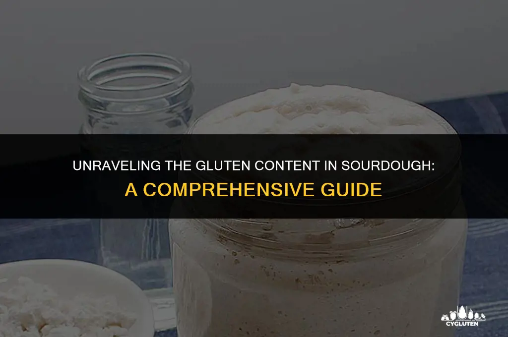 does sourdough have a lot of gluten