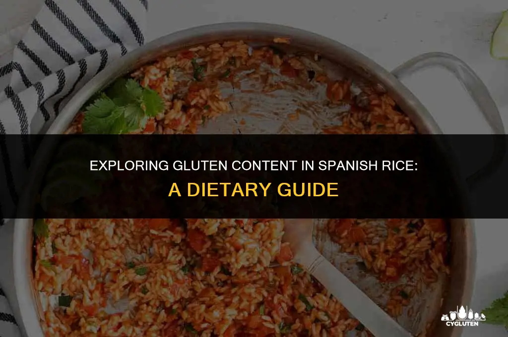 does spanish rice have gluten in it