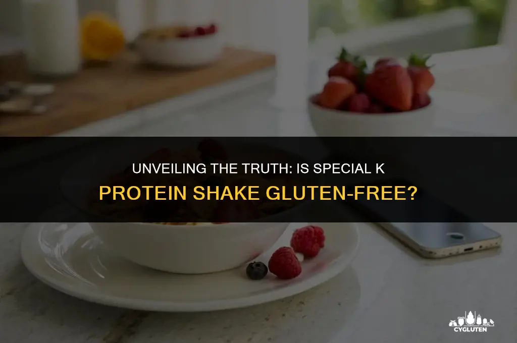 does special k protein shake have gluten