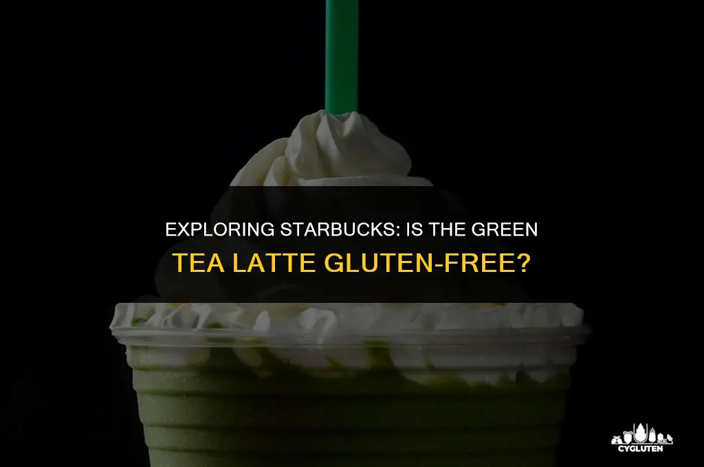 does starbucks green tea latte have gluten