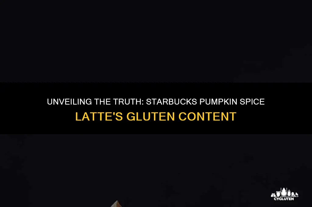 does starbucks pumpkin spice latte have gluten