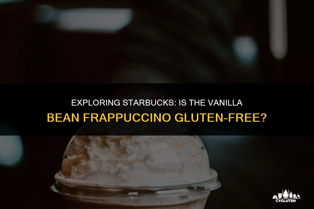 does starbucks vanilla bean frappuccino have gluten