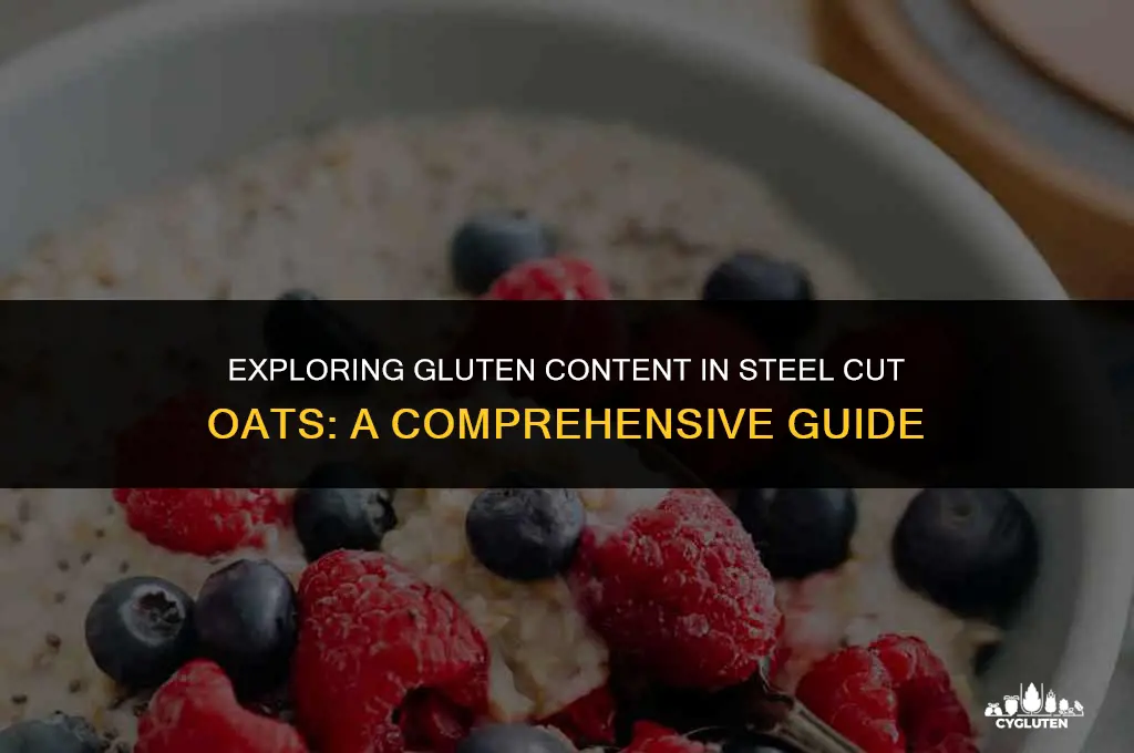 does steel cut oats have gluten in it