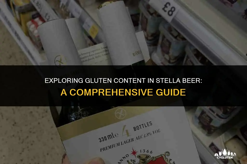 does stella beer have gluten in it