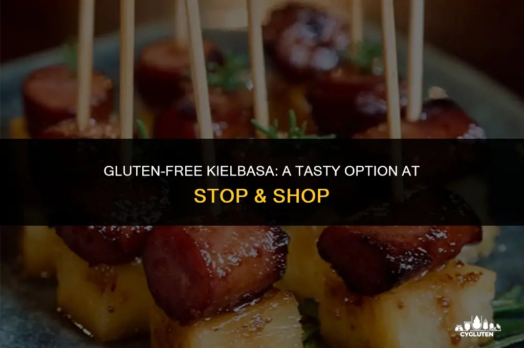 does stop n shop brand kielbasa have gluten in it