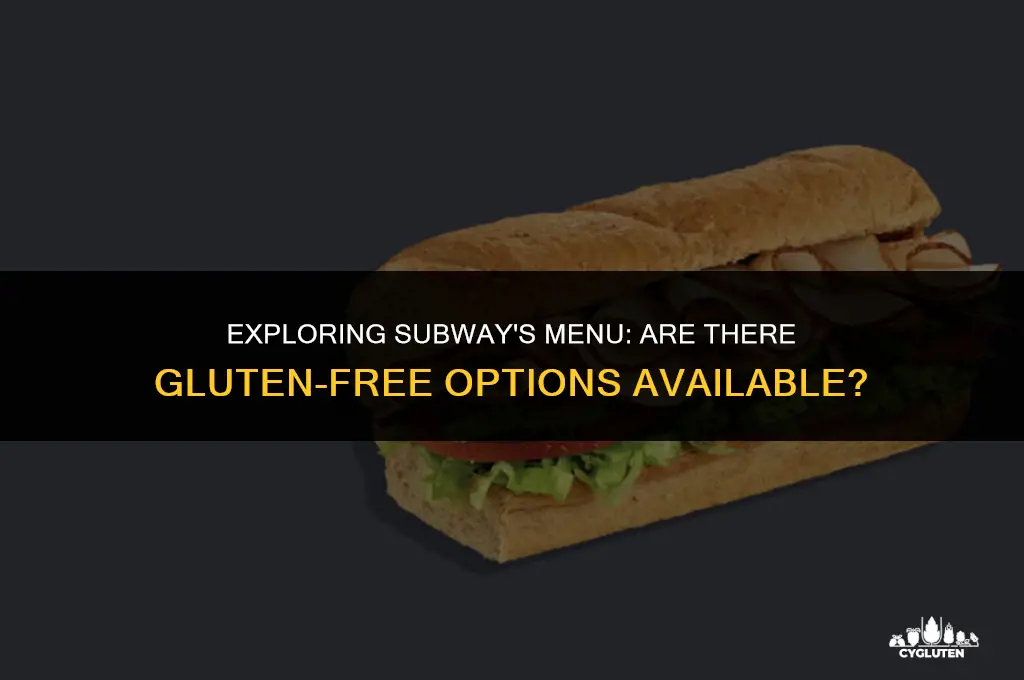 does subway have any gluten fee options