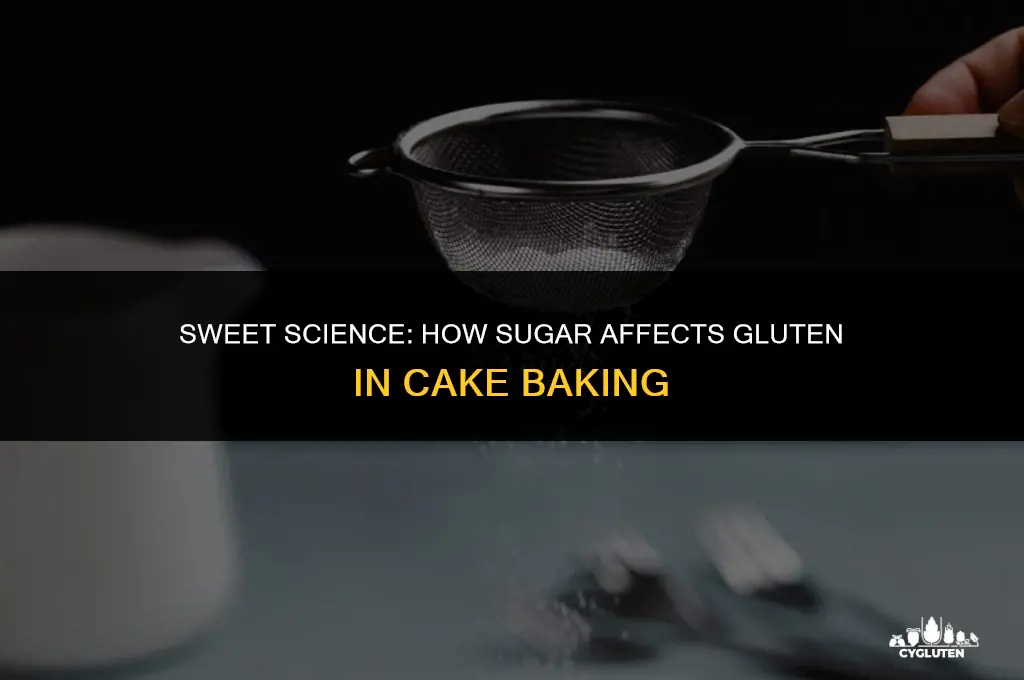 does sugar tenderize the gluten in cakes