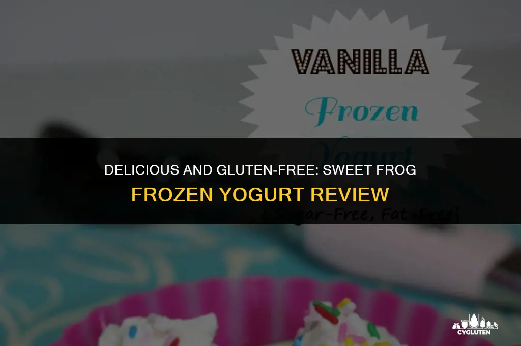 does sweet frog frozen yogurt have gluten