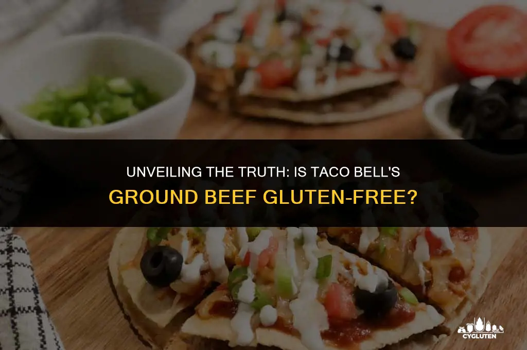 does taco bell ground beef have gluten