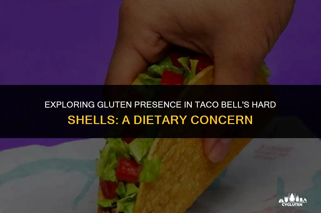 does taco bell hard shells have gluten