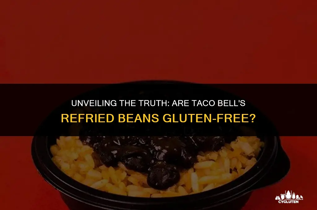 does taco bell refried beans have gluten