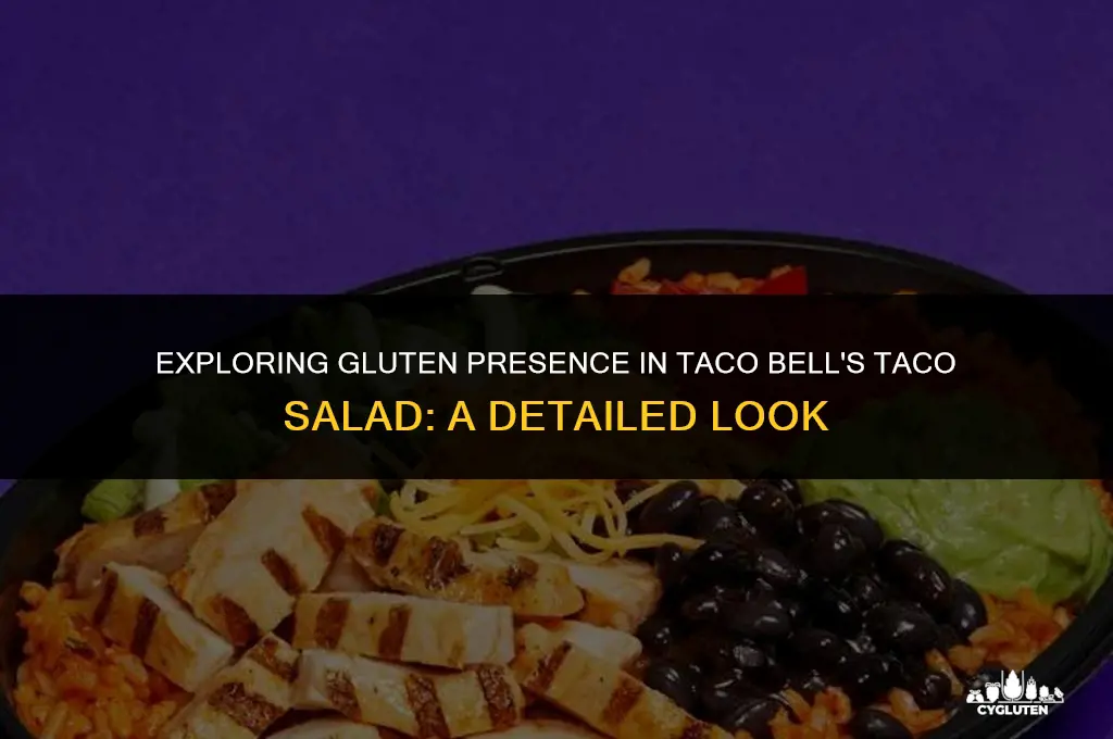 does taco bell taco salad have gluten