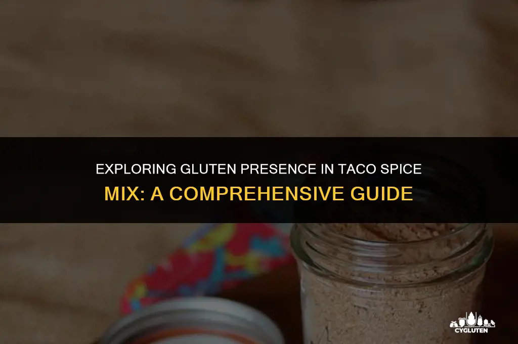 does taco spice mix have gluten in it