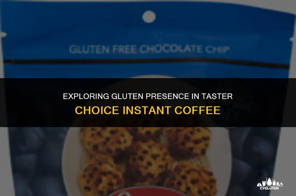 does taster choice instant coffee have gluten