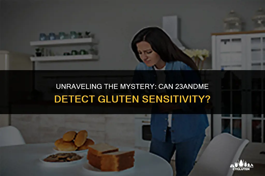 does the 23 and me test for gluten sensitivity