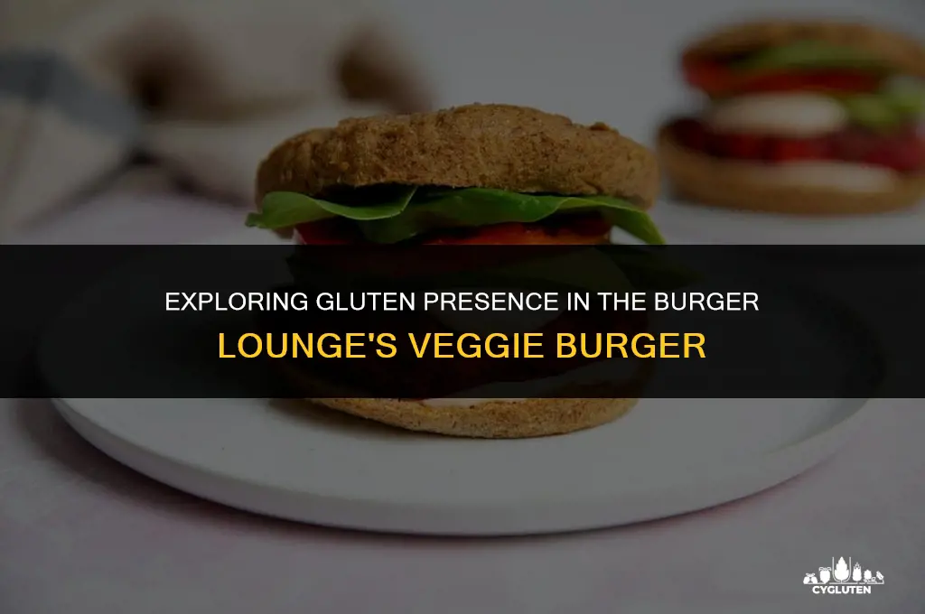 does the burger lounge veggie burger have gluten