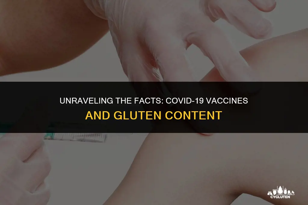 does the covid vaccine have gluten in it