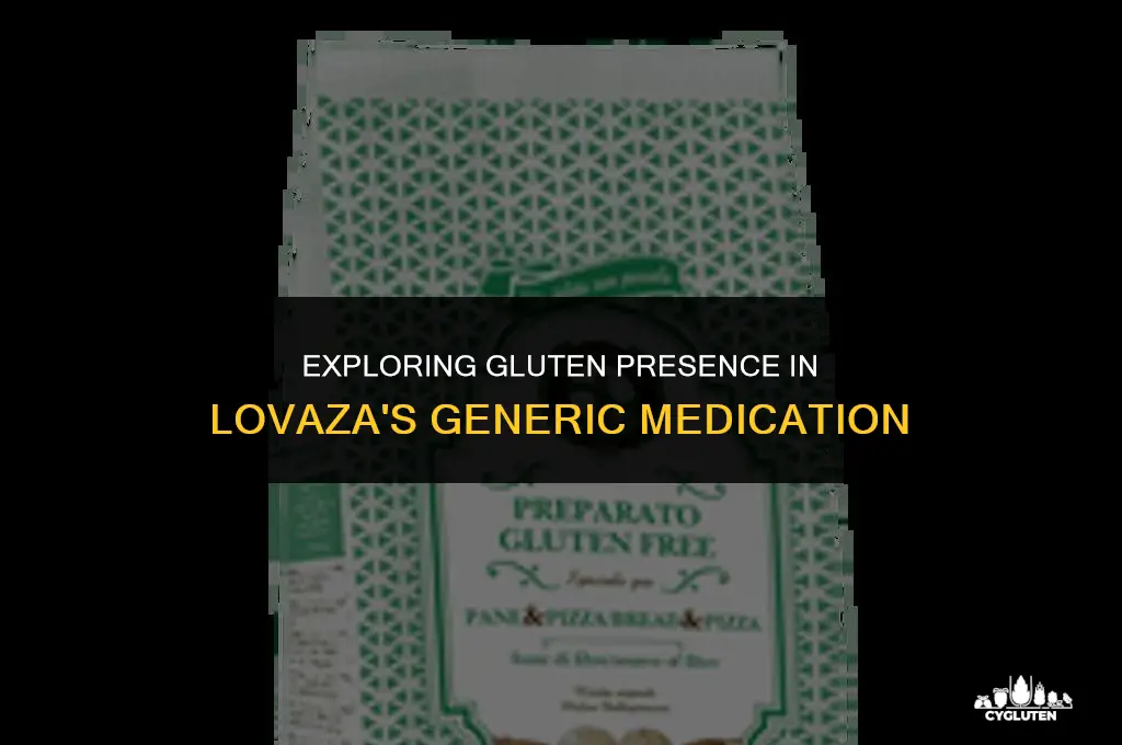 does the generic of lovaza have gluten in it