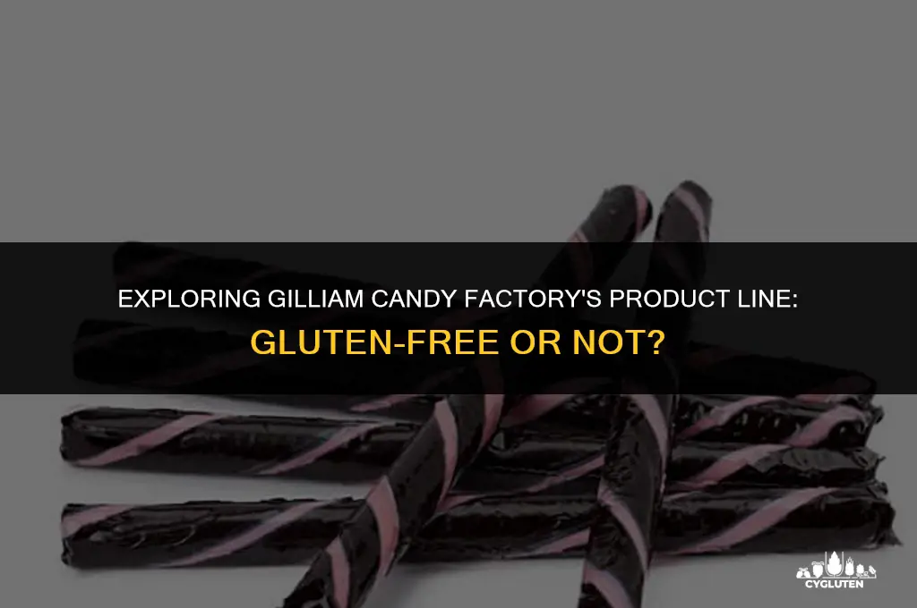 does the gilliam candy factory also product gluten products