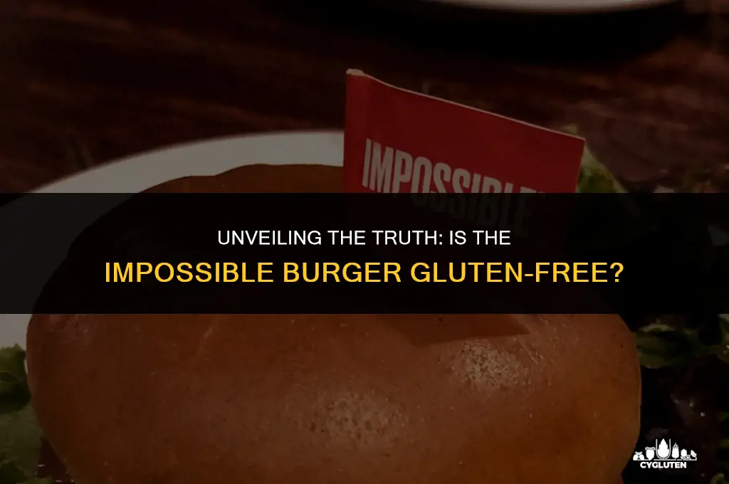 does the impossible burger have gluten in it