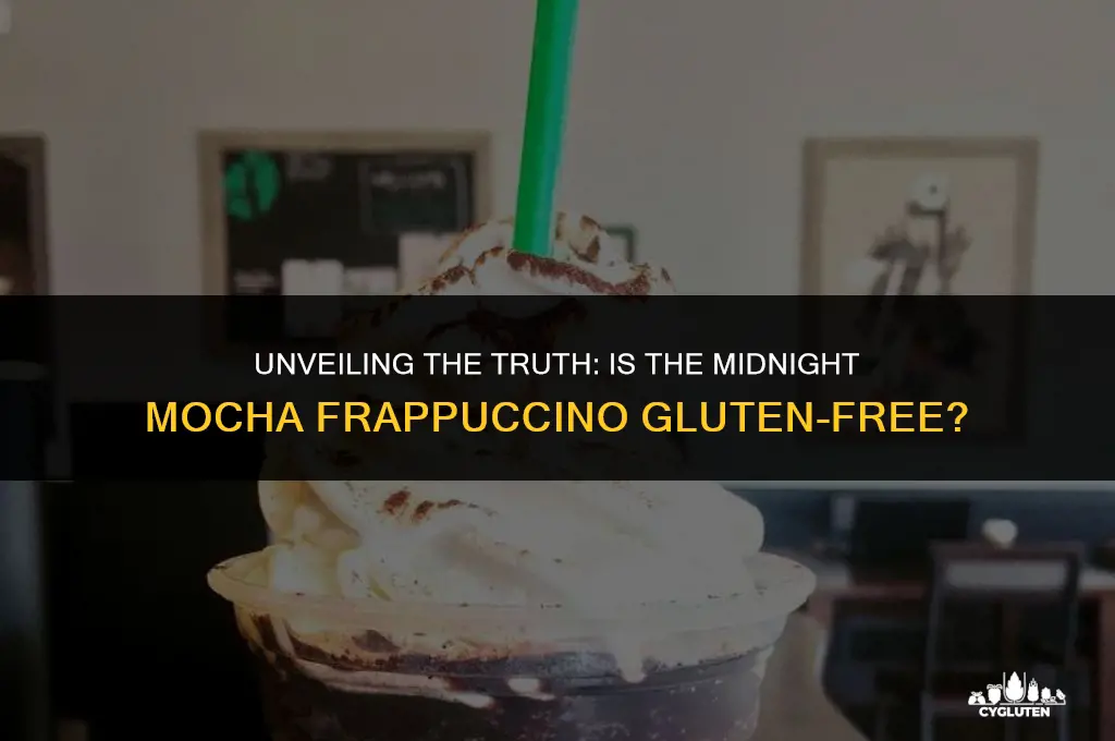 does the midnight mocha frapuccino have gluten